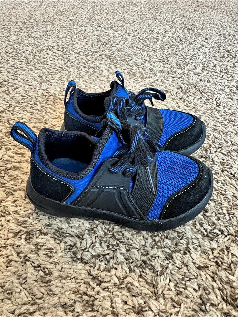 Cat & Jack Black & Blue Sneakers Size 7
